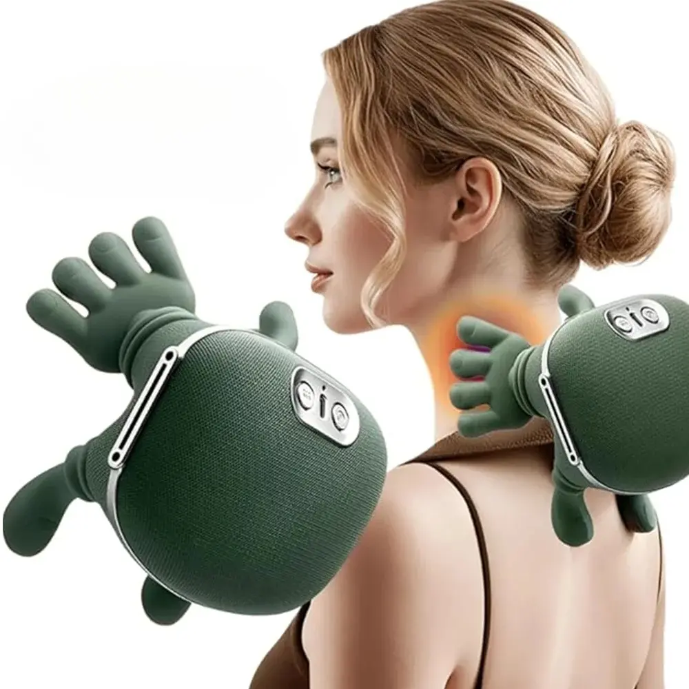 Wearable Palm-Shaped Neck & Body Massager, Portable Deep Tissue Massage Device, Suitable for Neck Shoulder Back, Home Office Travel Use, Neck Shoulder Relaxer, Massagers for neck and back pain relief