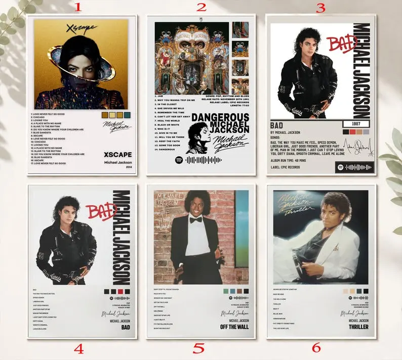 Michael Jackson, Album Art Poster, Print, Music, Collectibles Birthday Gifts ( Unframed - Print Only )