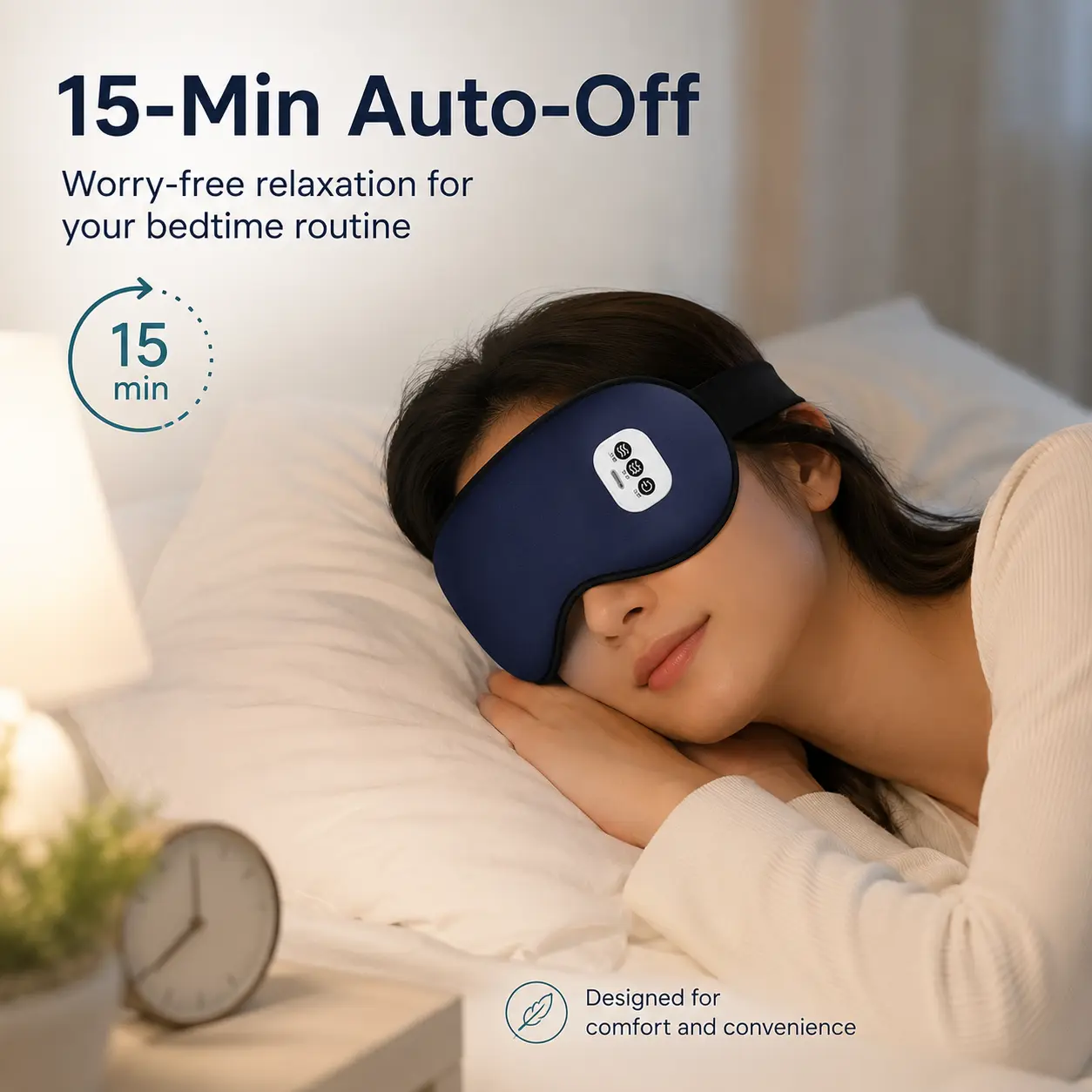 A 3-in-1 heated eye mask with a cooling gel pack, a rechargeable eye massager to relieve eye strain, and a heated sleep eye mask with gentle vibrations—a godsend for college students and those suffering from insomnia