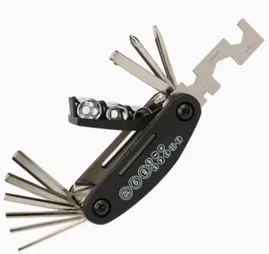 16-in-1 Multi-Function Mountain Bike Repair Tool Set, Multi-Function Folding Repair Tool for Road Bikes