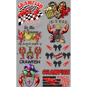 Crawfish Season (1) PREMADE GANGSHEET  - 22X36 DTF TRANSFERS - DIRECT TO FILM
