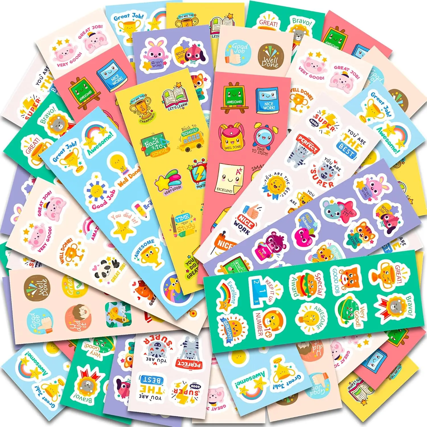 Back to School Supplies,400 Pcs Teacher Motivational Stickers for Kids | Back to School Gifts for Students,Teacher Must Haves Supplies Essentials Games Toys Gifts for First Day of School Classroom