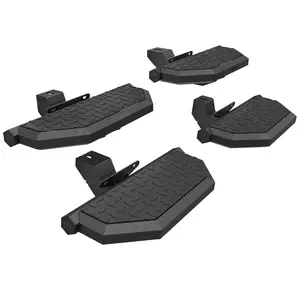 New 4PCS Running Boards Side Steps for 2020-2025 Jeep Gladiator JT 4-Door, Black Power Coated Carbon Steel Nerf Bars