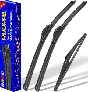 3 wipers Replacement for 2014-2021 2022 2023 Nissan Rogue/2013-2021 Pathfinder, Windshield Wiper Blades Original Equipment Replacement - 26"/17"/12" (Set of 3) U/J HOOK Windscreen wipers