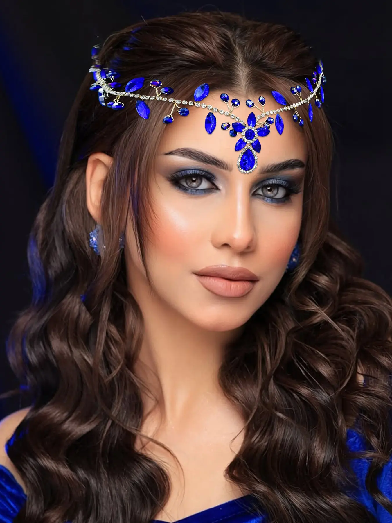Elegant Rhinestone Hair Band Fashion Bridal Bridesmaid Headpiece Accessory for Wedding Ball Photography Party