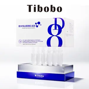 TIBOBO Ultra Hydrating Serum 5% Hyaluronic Acid Glass Skin Single-Use Vials Vegan Comfort Gentle Lightweight Intensive Moisture for Dry Skin Repair & Smooth Complexion