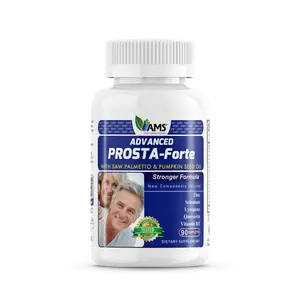 America Medic & Science Advanced Prosta-Forte (90 Caplets) | Prostate Supplement for Men | Dietary Pills with Saw Palmetto Extract, Vitamin D3, Zinc, and Pumpkin Seed Oil for Enhanced Prostate Health