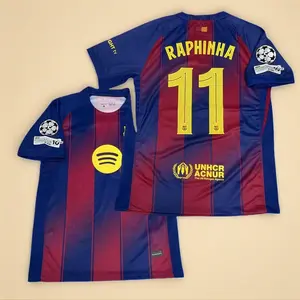 11# Raphinha 25 26  Home Short Sleeve Soccer Jersey 3