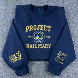 Embroidered Project Hail Mary Rocky Astronaut Space Sweatshirt,  Cute Astronomy Gift for Her, Project Hail Mary Inspired Graphic Tee