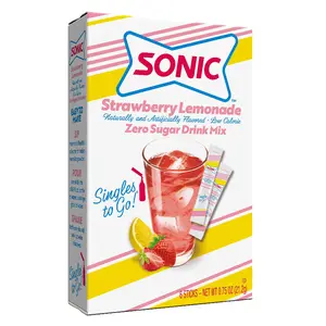 12x Sonic Strawberry Lemonade Drink Mix - Bulk Sweet Beverage Flavoring Powder