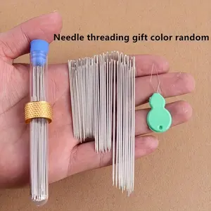 40pcs Big Hole Big Eye Needle Household Sewing Needle Sewing Quilt Special Long Thick Needle Old Man Handmade Steel Needle Hand Sewing Needle