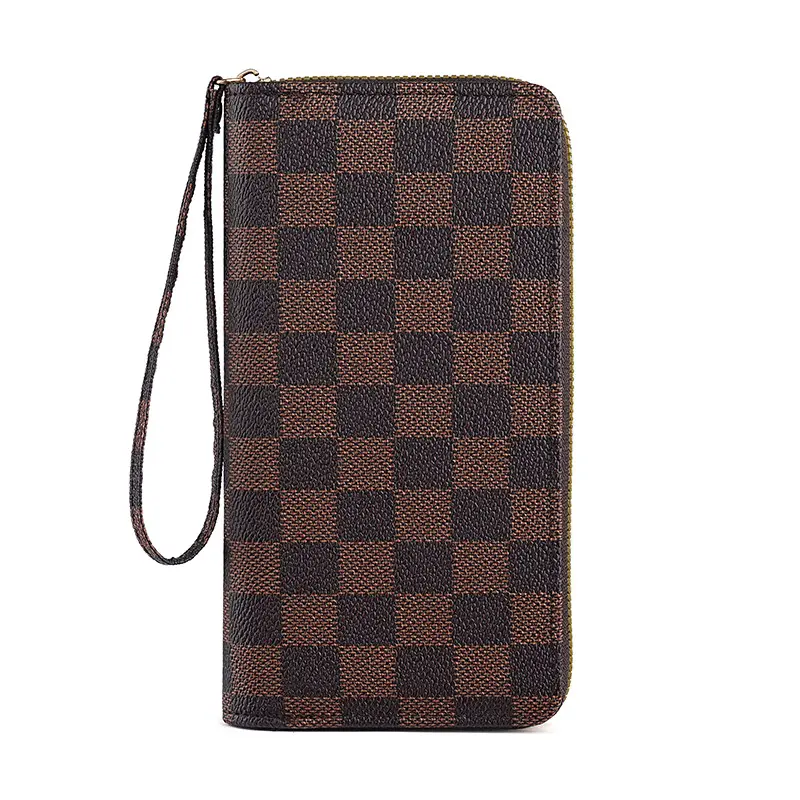 2026 New Model PVC Zippered Wallet - Unisex Long Card Holder, Bill Organizer, Bill Holder for Sports, Outdoor Gym Use