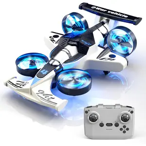 Remote control airplane and car toys, suitable for children aged 4, 6, 8, 10 and 12. 2-in-1 foam remote control plane & car, jet mini drone, stunt racing car & airplane toys. Ideal for boys aged 4–9 and beginners, playable indoors and outdoors,