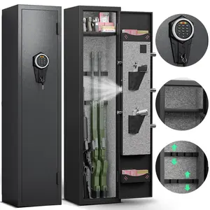 5-6 g** Safe Home Safe, Quick Access  Safe , Physical Button Panel Zinc Alloy Handle High Security Five Locking Bolts with Two Bullet Slots