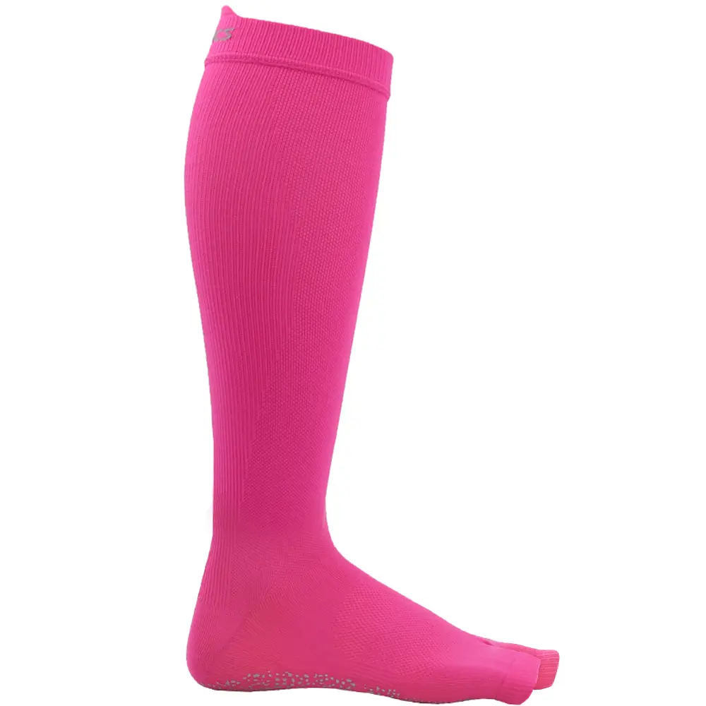 ASICS Womens Studio No-Slip Compression Knee High Socks Running Athletic Knee High - Pink ASICS Womens Studio No-Slip Compression Knee High Socks Running Athletic Knee High - Pink