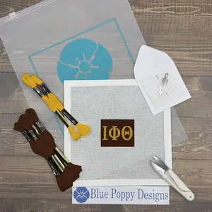 Iota Phi Theta 2x2 Needlepoint Kit