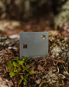 4″ Multi-use Square Plate AR500 Steel Target - 2 Holes