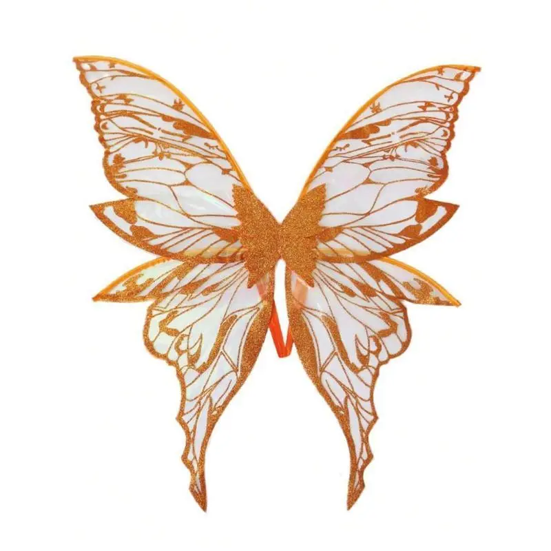 1pcPlusSize4-LeafGoldFoilButterflyWings,ShinyTransparentFairyWingsCostumeForWomen,AngelWingsForHalloween,ChristmasPolyesterWomenswearClothesMulticolorFantasyDressesCosplays 1pcPlusSize4-LeafGoldFoilButterflyWings,ShinyTransparentFairyWingsCostumeForWomen,AngelWingsForHalloween,ChristmasPolyesterWomenswearClothesMulticolorFantasyDressesCosplays