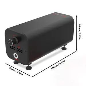 scatter heat device assisted pumps for engraving machines, 10-30L/min adjustable air output, air pump adopts an integrated die-casting aluminum body, excellent heat dissipation, Rubber feet reduce noise and vibration for quieter air pump operation