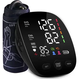 Blood Pressure Monitor Automatic Upper Arm Blood Pressure Cuff, 9"-21" Adjustable Extra Large Bp Cuff with Clear LED Display, Dual User 240 Set Memory Digital Bp Machine for Home Use with Carrying Bag