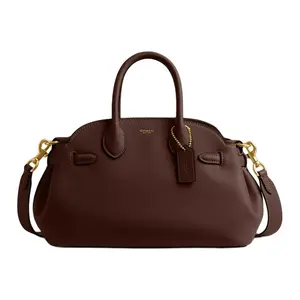 COACH Empire Carryall 26 Leather Crossbody Shoulder Handbag for Women in Maple