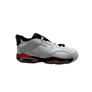 Jordan 6 Retro Low White Infrared 23 Black (GS) - Silver/Red