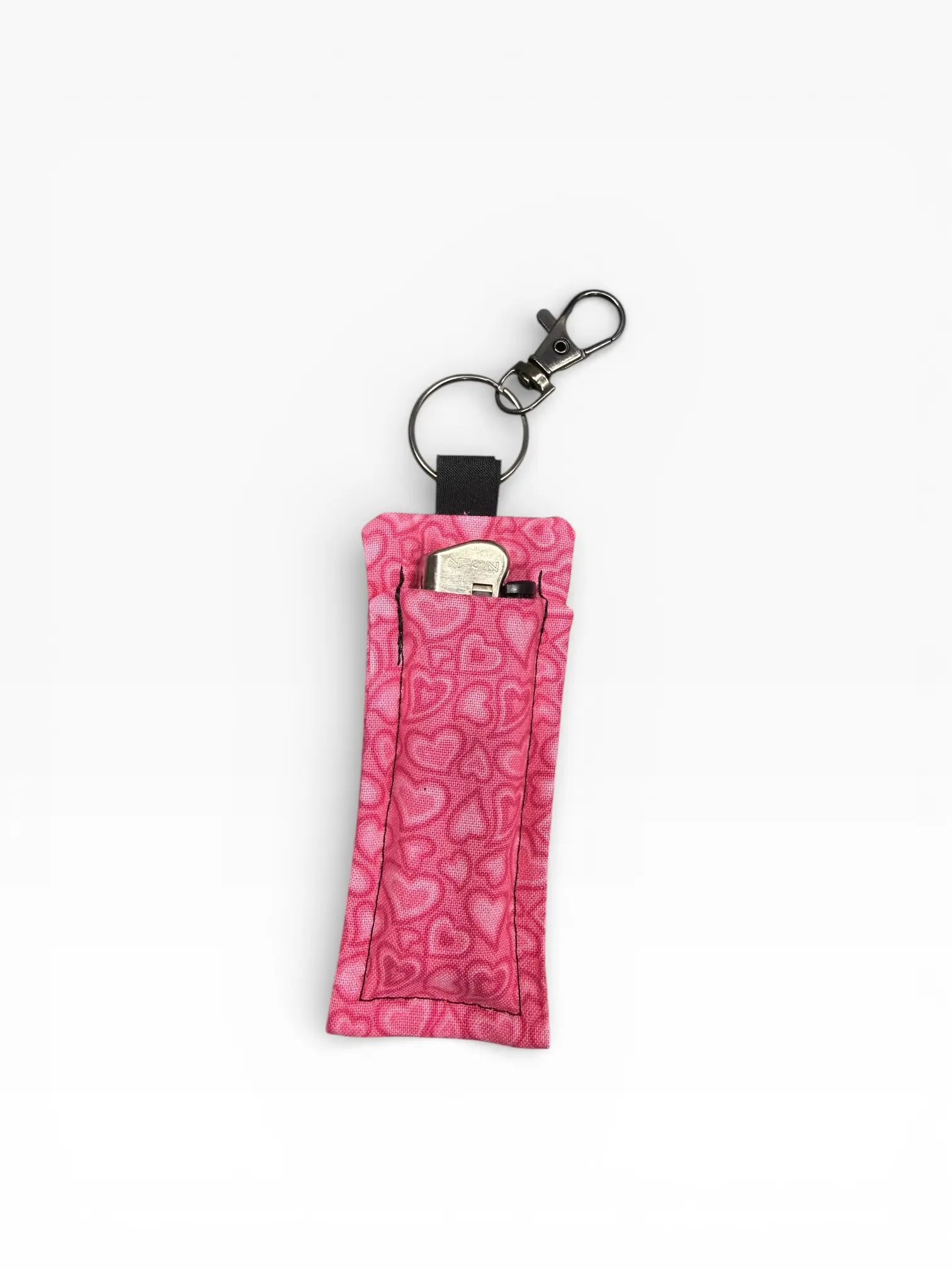 Pink Heart Lighter Holder