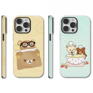 Multiple Options Available Cute Bear R-Rilakkuma Shockproof Phone Case,For IPhone 17 16 15 14 13 12 11 Pro Max Plus Air Holiday Gifts and Fashion Items