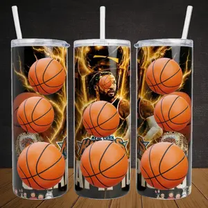 New York Basketball Fan 40oz Tumbler – Blue & Orange City Champions Edition
