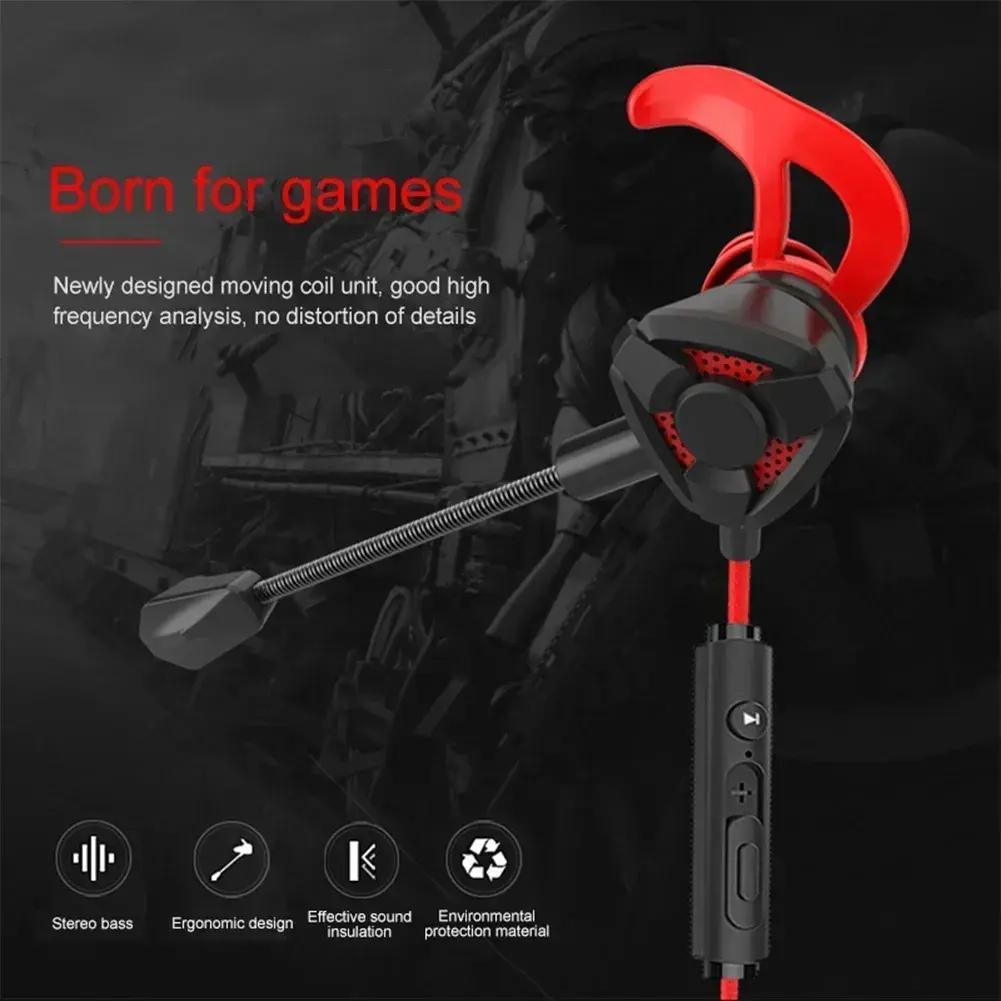 Universal Wired Earphone Headset Gamer Headphones Gaming Earbuds With Mic For Pubg PS4 CSGO Casque Phone Tablet Laptop Game