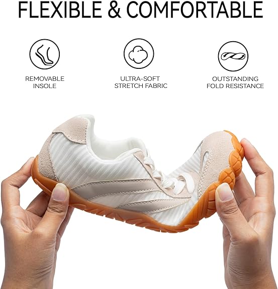 【2026 pro】Barefoot Shoes Women Casual Sneakers,Wide Toe Box Shoes Women Zero Drop Barefoot Shoe Men,Minimalist Trail Running Shoe,Non-Slip Lightweight Breathable Comfortable Fashion Walking Hiking Shoes Unisex