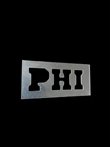CITY GALS PHI Philly Stencil - Hair Design Tool for Temporary & Permanent Hair Color Application - Stylish Lettering Design