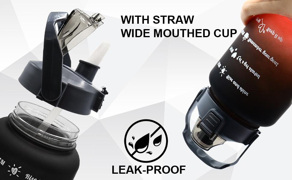 4pcs Water Bottle Set,64oz+28oz+14oz+9oz Large Capacity Sports Fitness Water Bottle,Leak Proof,Straw Inspirational Water Bottle,For Family Camping Outdoor 4pcs Water Bottle Set,64oz+28oz+14oz+9oz Large Capacity Sports Fitness Water Bottle,Leak Proof,Straw Inspirational Water Bottle,For Family Camping Outdoor