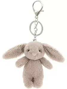 1PCS Sweet And Cute Soft Rabbit Keychain, Soft Furry Animal Keychain, Artificial Rabbit Fur Ball Plush Keychain Decoration, Rabbit Jewelry, Plush Keychain, Car Keychain, Cute Keychain, Keychain, Fluffy Bunny Keychain. Halloween Accessories Teachers Day