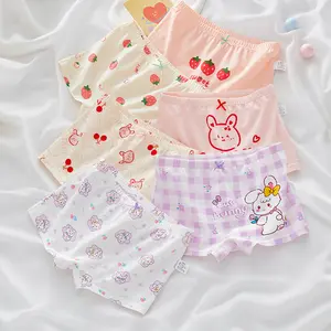 MIANZHI Girls' Panties combed cotton boxer briefs for kids Girls