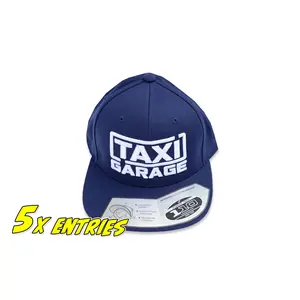 TAXI GARAGE Navy Snap Back Hat