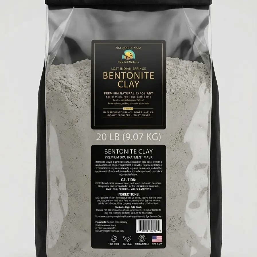 Naturally Napa Bentonite Clay Spa Bag