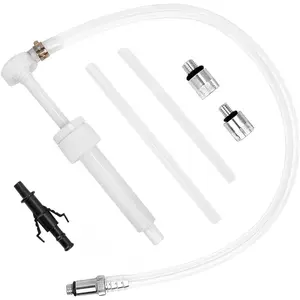 Transmission Fluid Pump Kit, Fluid Transfer Pumps, Auto  Fluids Change Oil Push-Pump Kits,  Lower Unit Gear Oil Pumps, with 3/8 inch Swivel, 8mm 10mm Adapters, 8cc Per Pumps Stroke