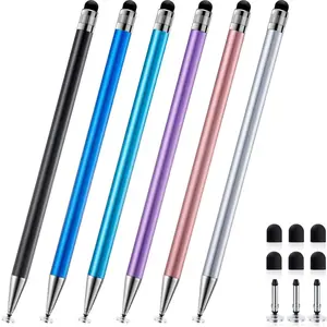 2-in-1 Stylus Pen for Touchscreen, 6 count High Sensitivity and Precision Stylus Pens for iPad  Android Suitable for   Screens