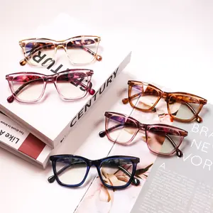 ZOELEAD Reading Glasses for Women-5 Pack Blue Light Blocking Square Fashion Readers with Spring Hinge Computer Eyeglasses Fashion Frame Color