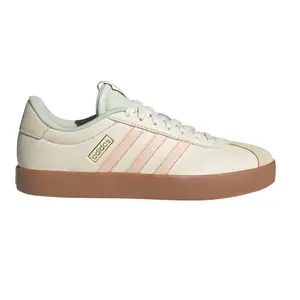 adidas Womens Vl Court 3.0 Lace Up Sneakers Shoes Casual - Off White