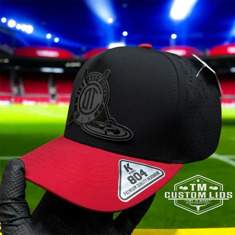Male Toluca Campeones Liga MX 2025 Red and Black Customized SnapBack Baseball Hat - CustomLids Quality Polyester Casual Cap, Adjustable Comfortable Durable Sports Fan Gift, Adjustable Fit, Team Spirit Gift