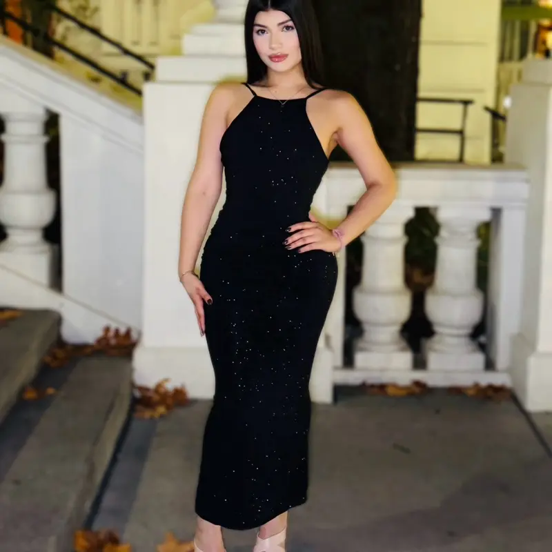 Glitter Gown with Low Back - Black Sequin Maxi Dress for Evening Events - TikTok Shop Glitter Gown with Low Back - Black Sequin Maxi Dress for Evening Events - TikTok Shop