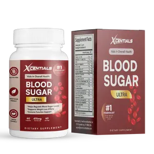 Xcentials Blood Sugar Ultra Support - Multi-Action Formula with Berberine Apple Cider Vinegar & Cinnamon for Optimal Circulation & Vein Health 90 Vegan Capsules - Healthcare - Vitamin