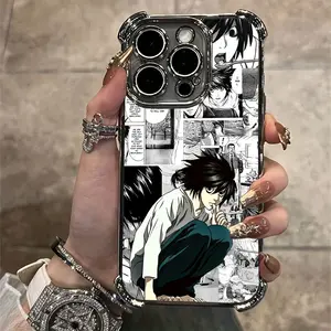 Death Note Phone Case for iPhone 17 16 15 14 13 12 11 Pro Max Plus Shockproof Transparent Soft Back Cover