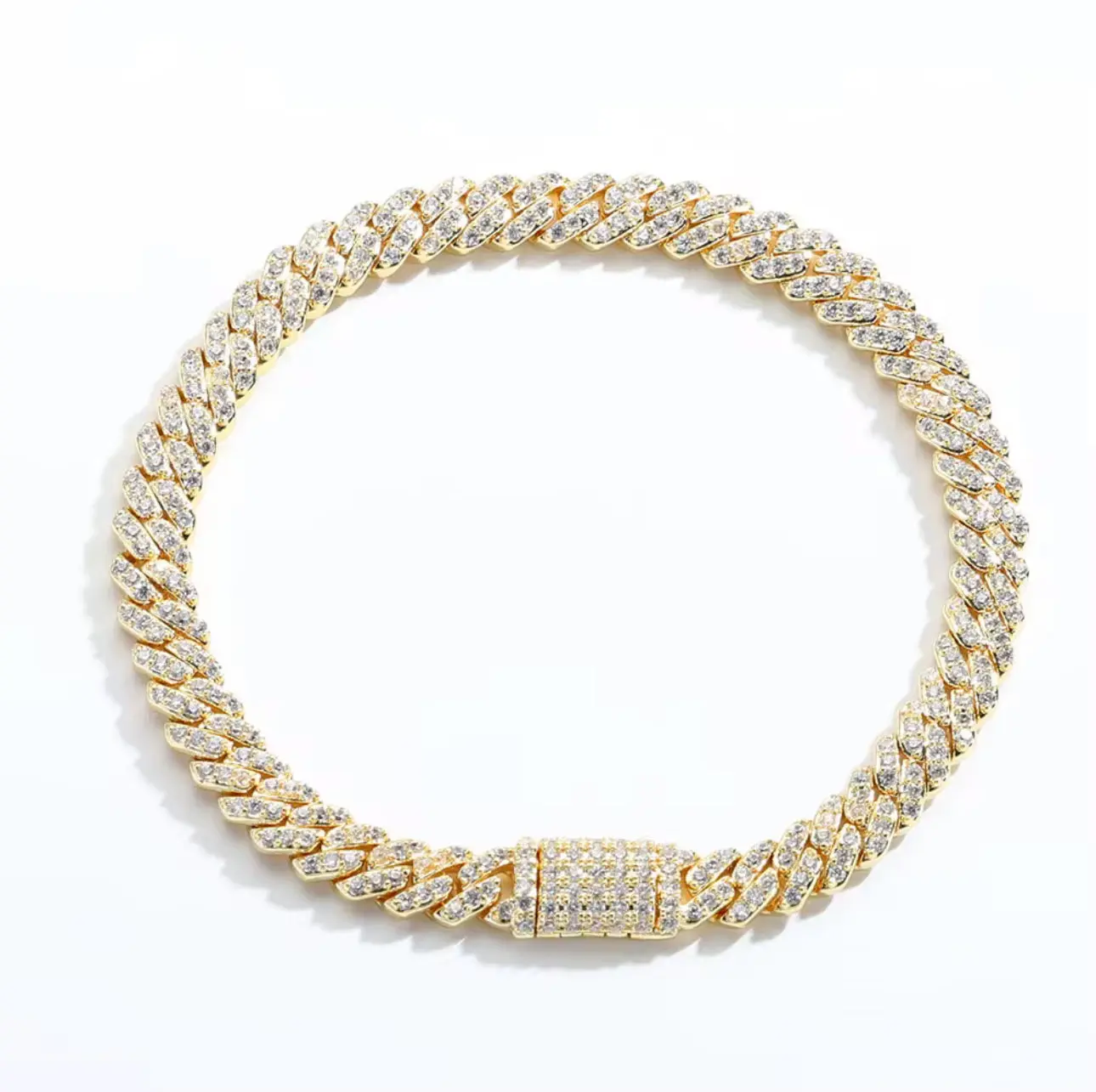 Evo7 6mm Iced Cuban Chain Bracelet