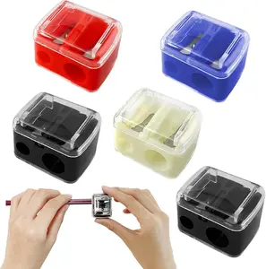 CHRISTMAS GIFT 5-Pack Dual Cosmetic Pencil Sharpener – Professional Lip Liner and Eyeliner Tool for Precise Makeup Application Flawless Set