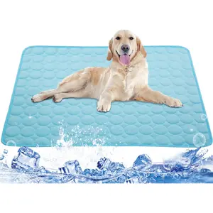 Dog Cooling Mat for Kennels, Crates, Cars, Indoor & Outdoor - Ice Silk Pet Blanket Pad for Extra Large Dogs