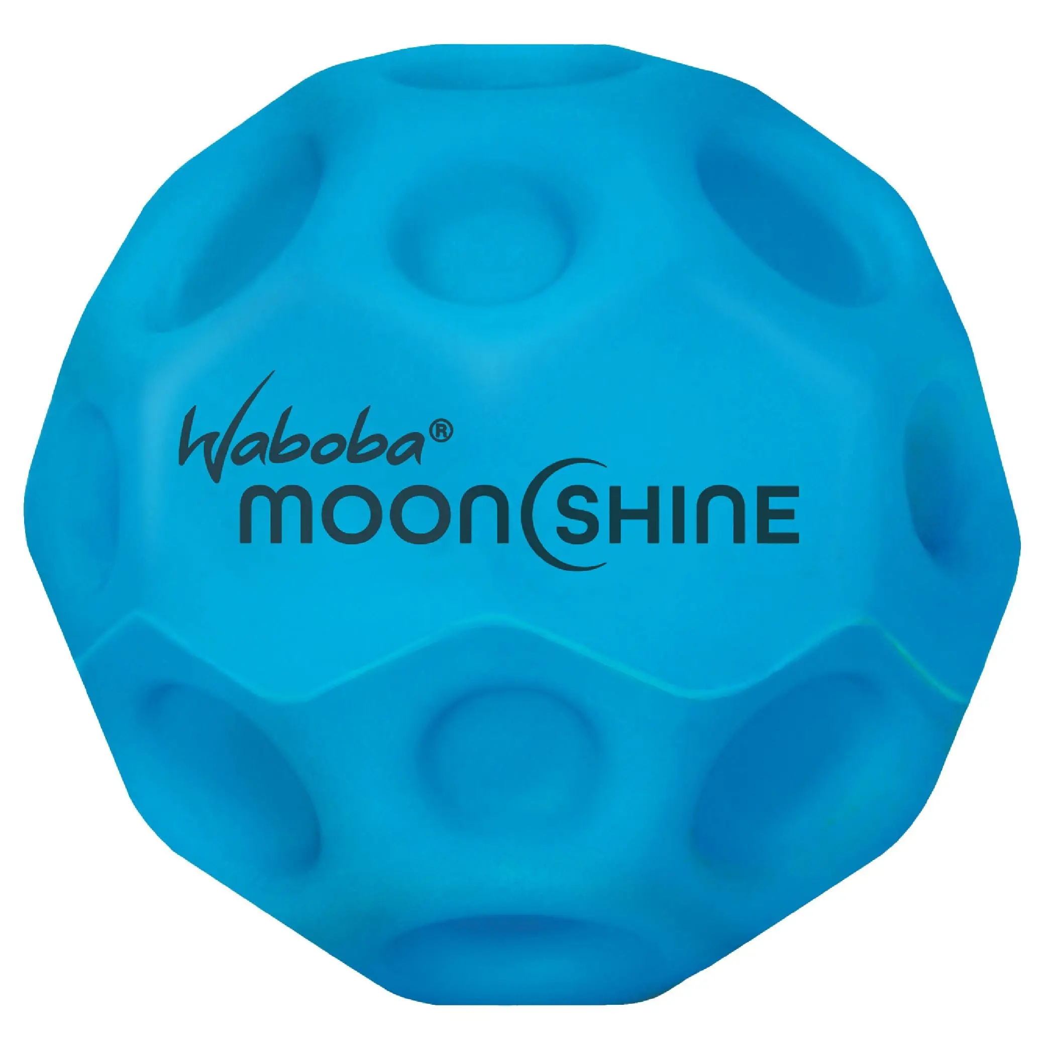 Waboba Moonshine Ball Light Up Moon Ball, Hyper Bouncy Balls that Light Up on Bounce, Fun Toys for Kids, Teenagers, Adults, Boys and Girls, Blue