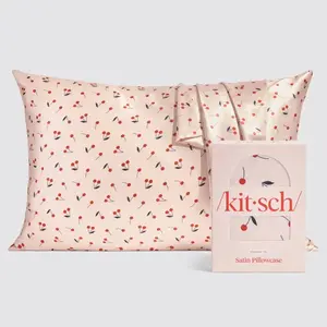 Satin Pillowcase Standard - Cherry Print